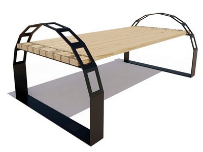 Парковая скамейка Арка, Сосна