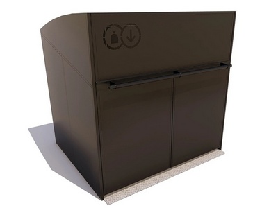 Контейнерный шкаф для ТБО Модуль металл