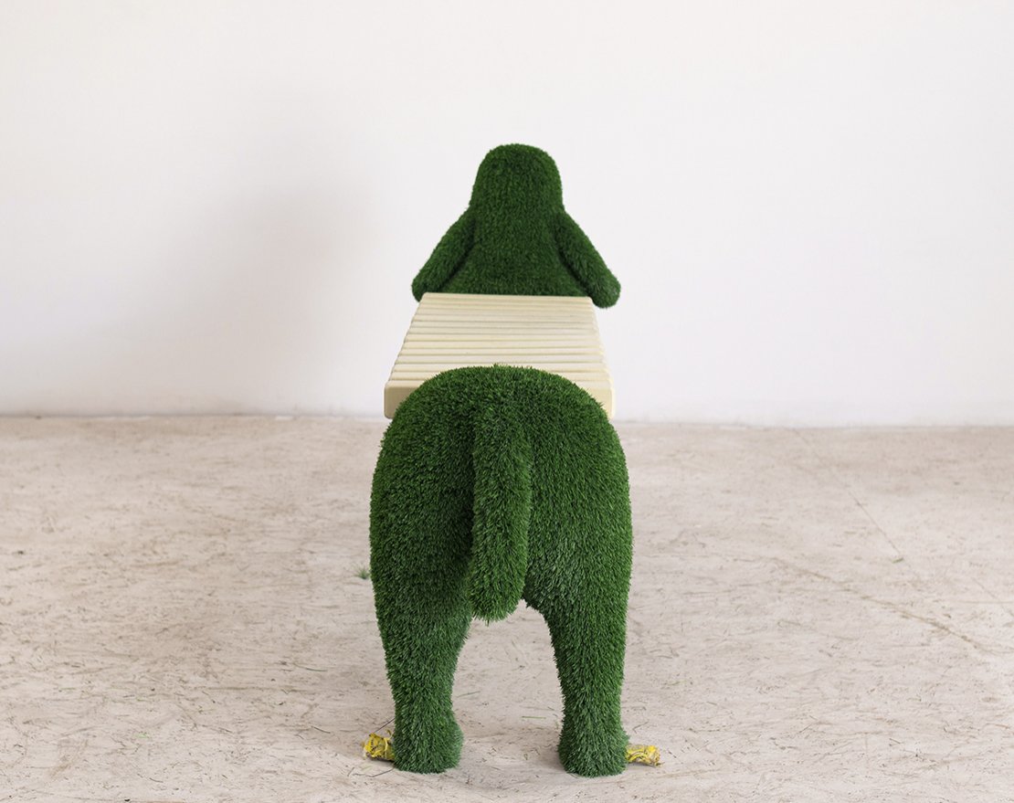 Топиари Лавочка-такса - газон Eco - вид 4